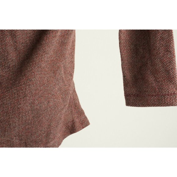 New Max Studio High Low Tunic Hoodie Women's Size L Red Funnel Neck Side Slit - Picture 9 of 10